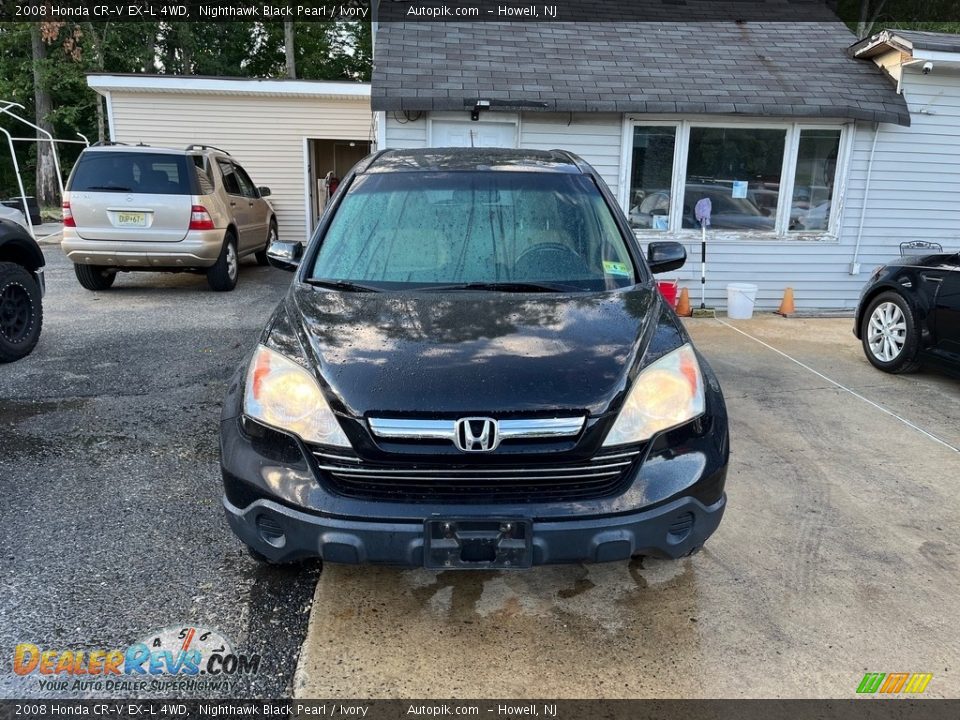 2008 Honda CR-V EX-L 4WD Nighthawk Black Pearl / Ivory Photo #11