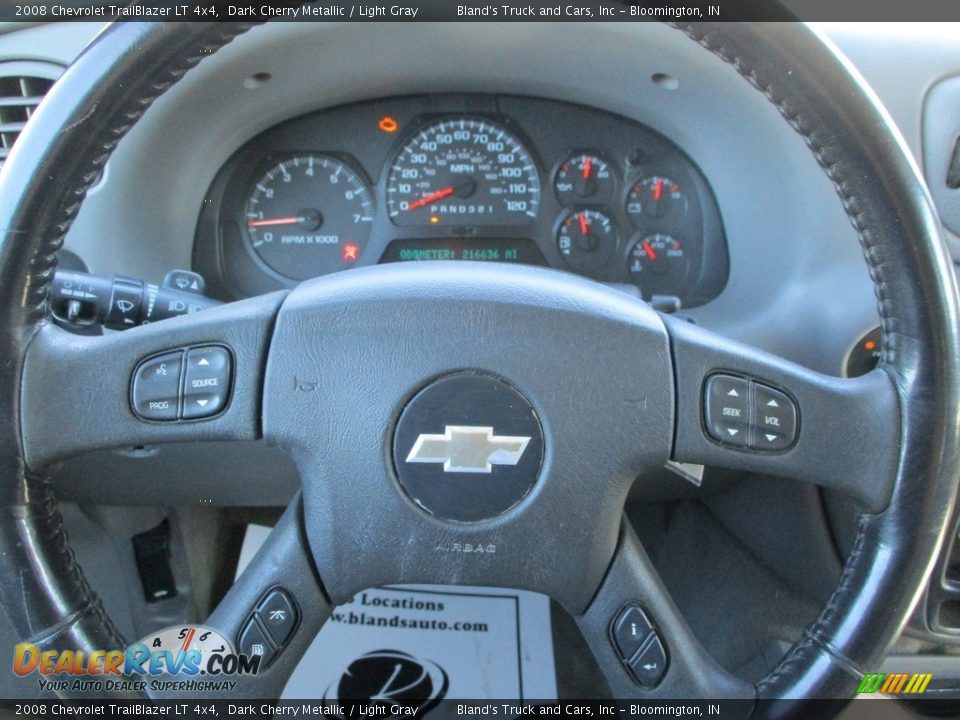 2008 Chevrolet TrailBlazer LT 4x4 Steering Wheel Photo #12