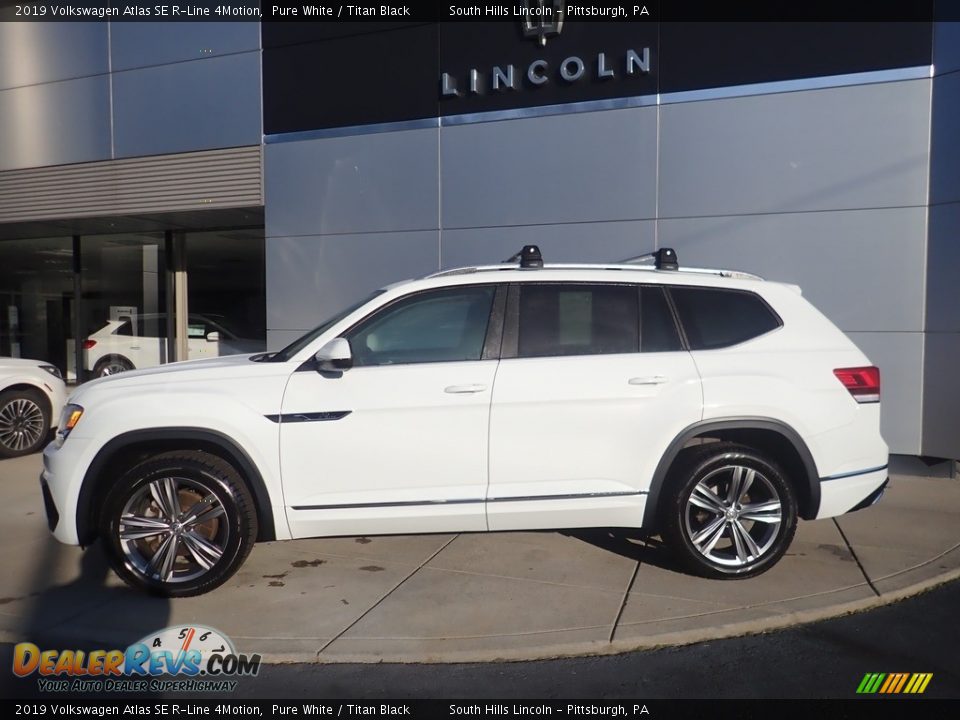 2019 Volkswagen Atlas SE R-Line 4Motion Pure White / Titan Black Photo #2