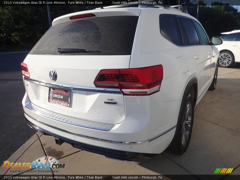 2019 Volkswagen Atlas SE R-Line 4Motion Pure White / Titan Black Photo #6