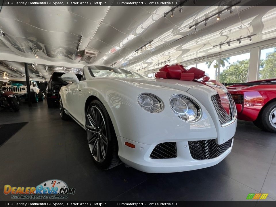 2014 Bentley Continental GT Speed Glacier White / Hotspur Photo #1