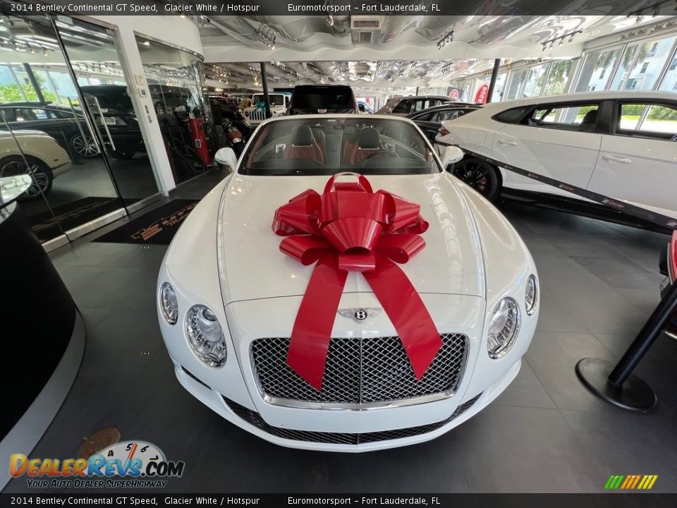 2014 Bentley Continental GT Speed Glacier White / Hotspur Photo #10