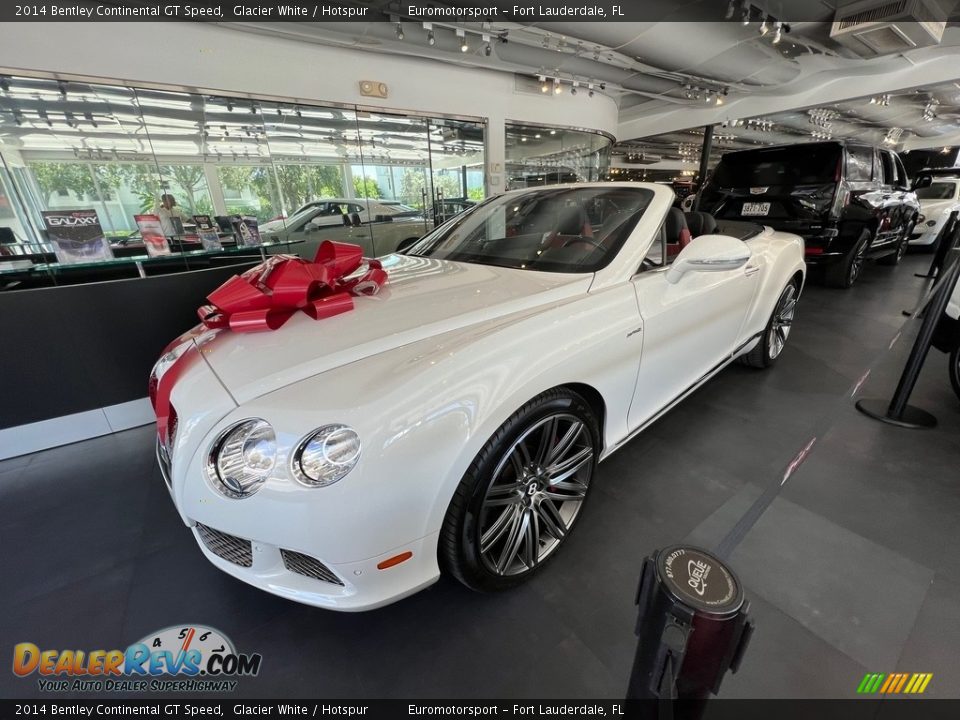 2014 Bentley Continental GT Speed Glacier White / Hotspur Photo #11