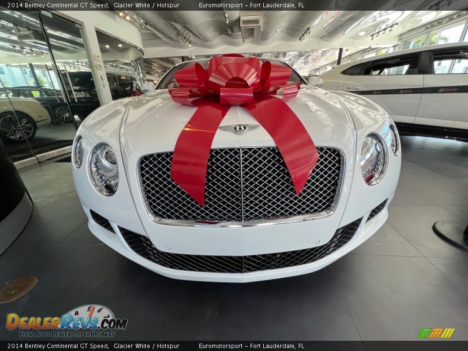2014 Bentley Continental GT Speed Glacier White / Hotspur Photo #12