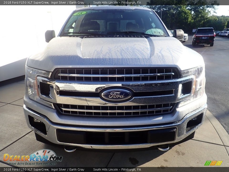 2018 Ford F150 XLT SuperCrew Ingot Silver / Earth Gray Photo #7