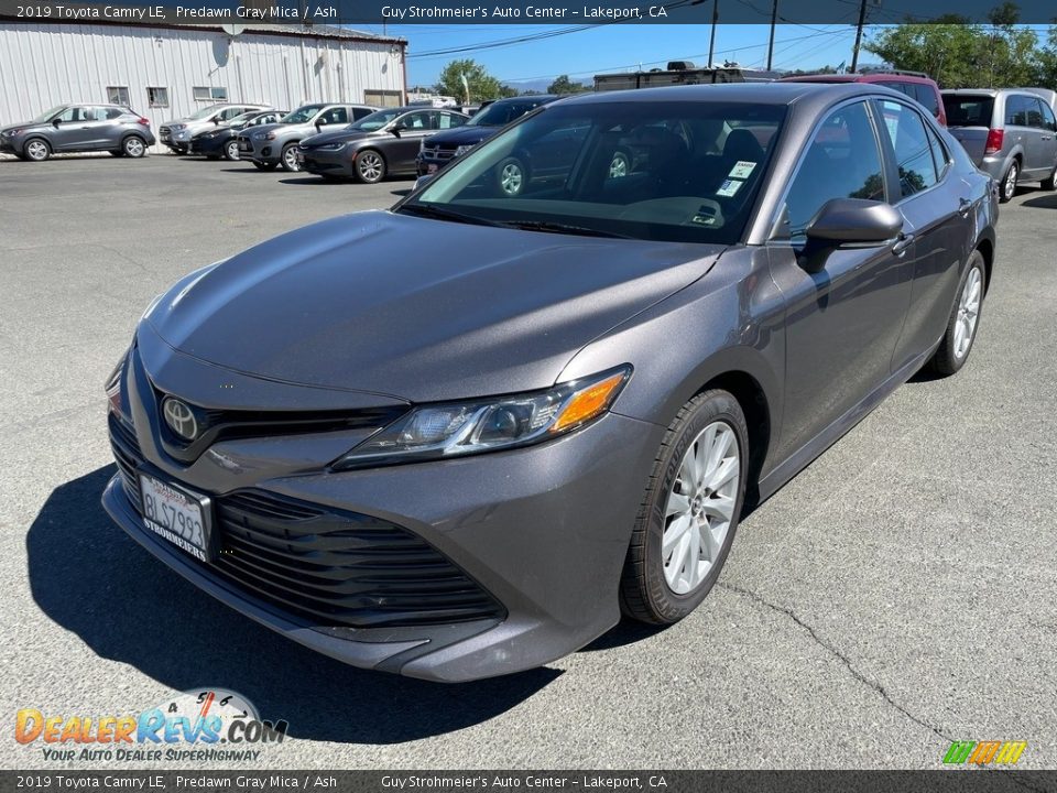 2019 Toyota Camry LE Predawn Gray Mica / Ash Photo #1