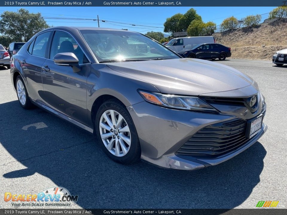 2019 Toyota Camry LE Predawn Gray Mica / Ash Photo #3