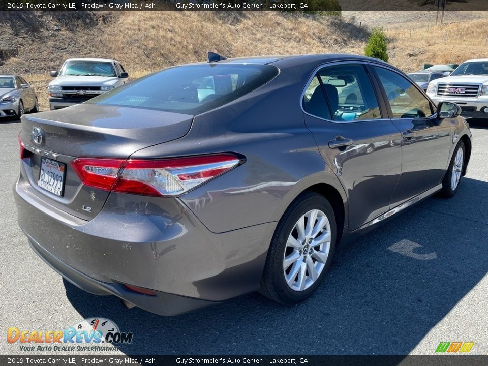 2019 Toyota Camry LE Predawn Gray Mica / Ash Photo #5