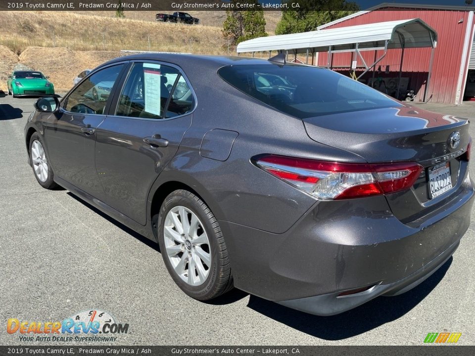 2019 Toyota Camry LE Predawn Gray Mica / Ash Photo #6