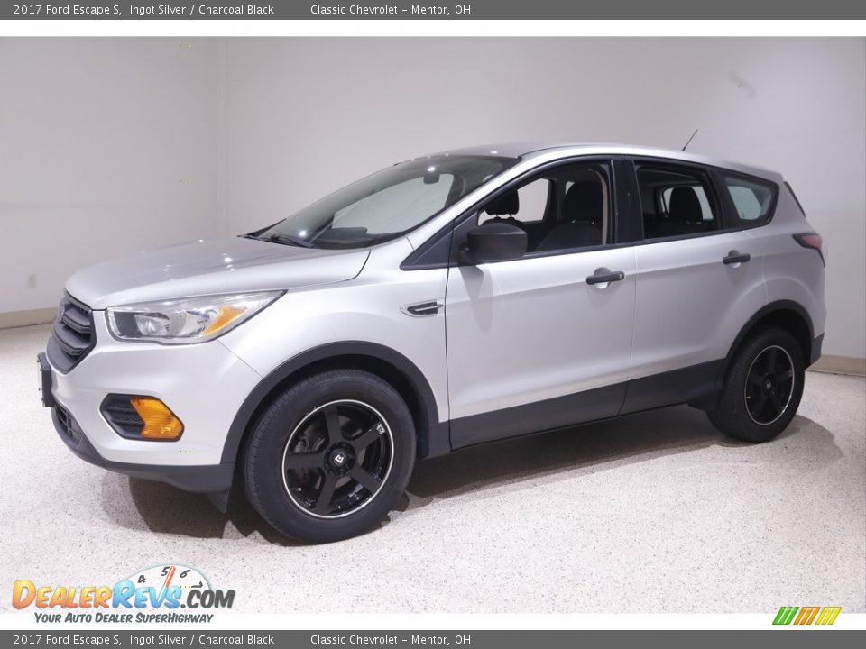 2017 Ford Escape S Ingot Silver / Charcoal Black Photo #3