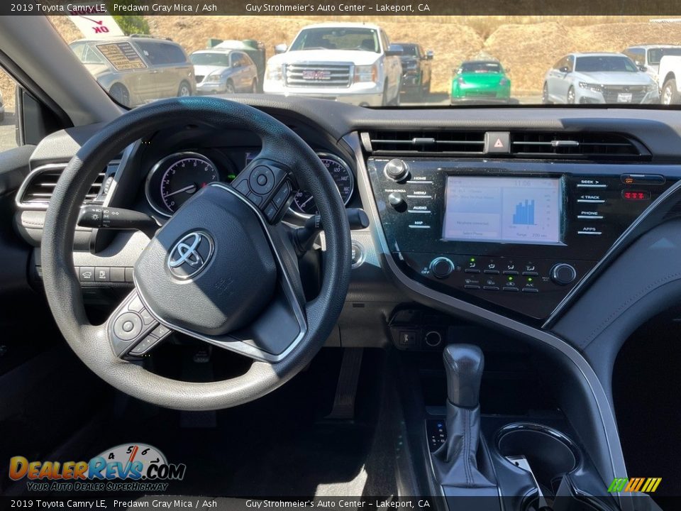 2019 Toyota Camry LE Predawn Gray Mica / Ash Photo #8