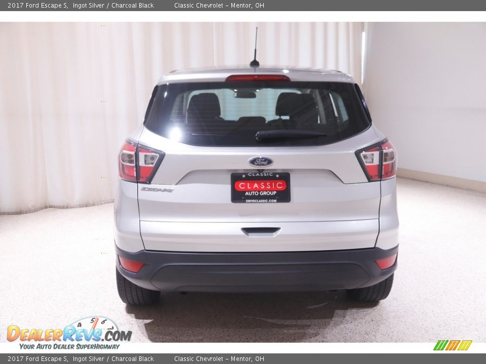 2017 Ford Escape S Ingot Silver / Charcoal Black Photo #18