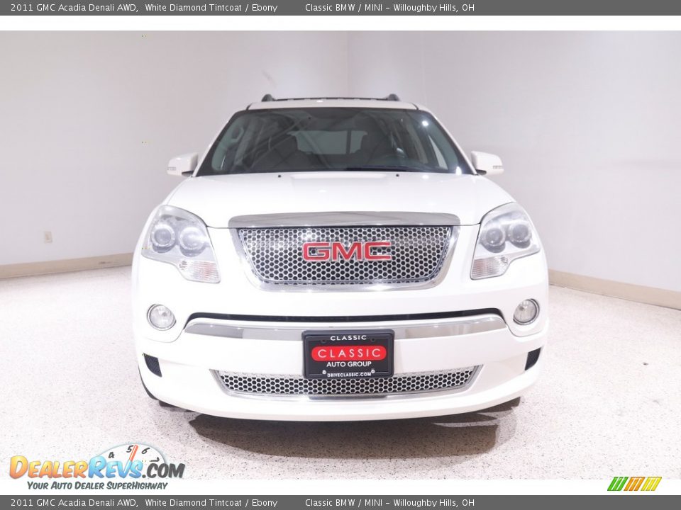 2011 GMC Acadia Denali AWD White Diamond Tintcoat / Ebony Photo #2