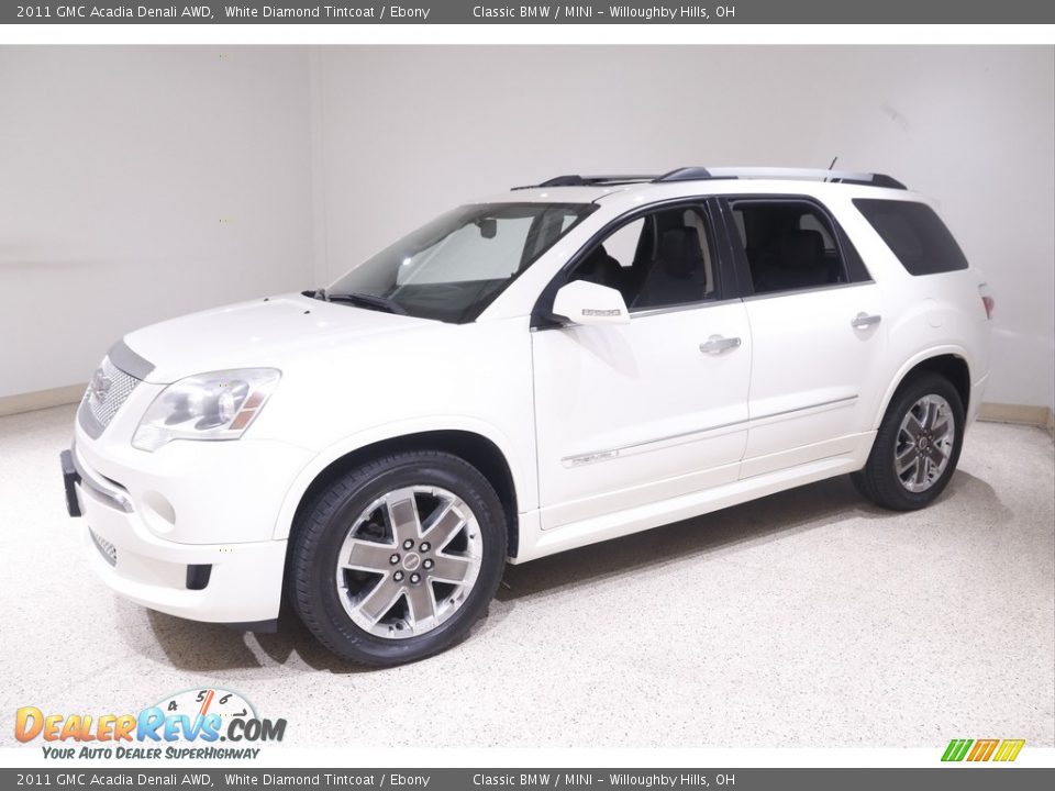 2011 GMC Acadia Denali AWD White Diamond Tintcoat / Ebony Photo #3