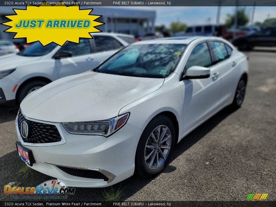 2020 Acura TLX Sedan Platinum White Pearl / Parchment Photo #1