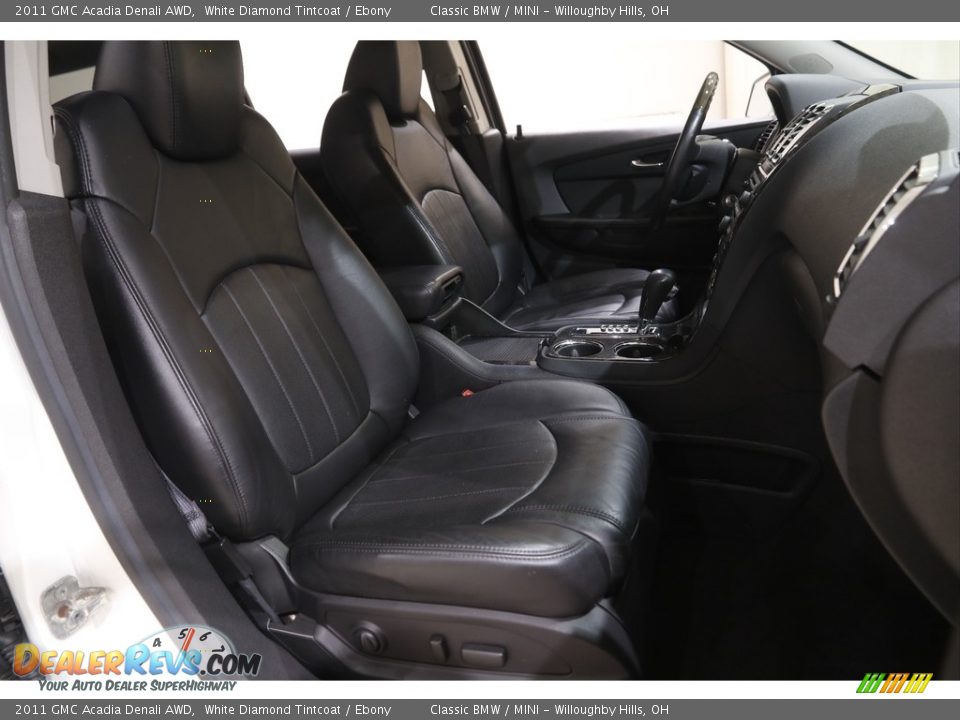 2011 GMC Acadia Denali AWD White Diamond Tintcoat / Ebony Photo #12