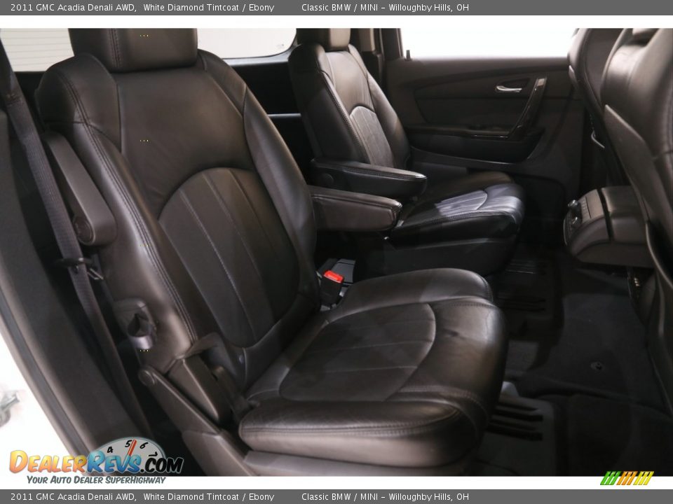 2011 GMC Acadia Denali AWD White Diamond Tintcoat / Ebony Photo #13