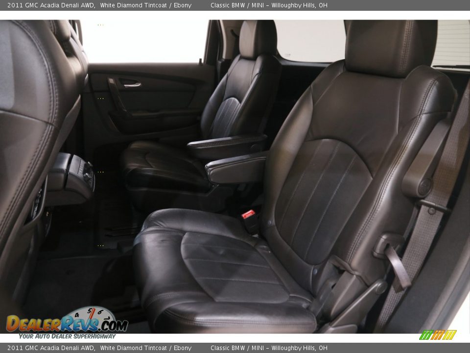 2011 GMC Acadia Denali AWD White Diamond Tintcoat / Ebony Photo #14