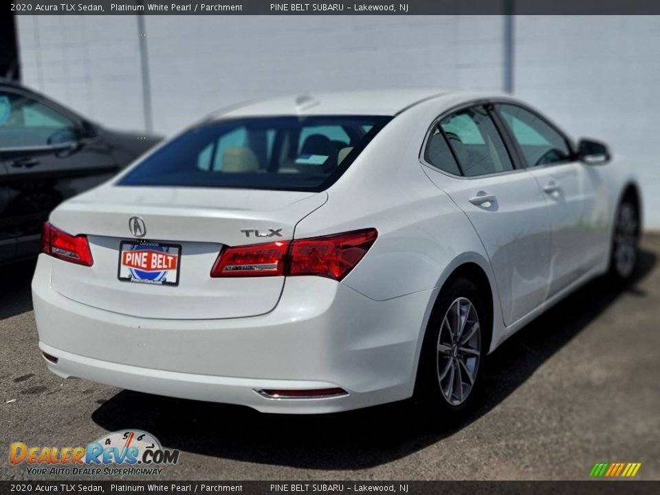 2020 Acura TLX Sedan Platinum White Pearl / Parchment Photo #6