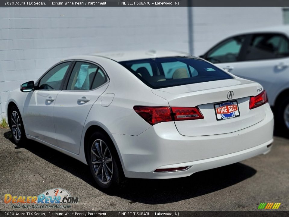 2020 Acura TLX Sedan Platinum White Pearl / Parchment Photo #8