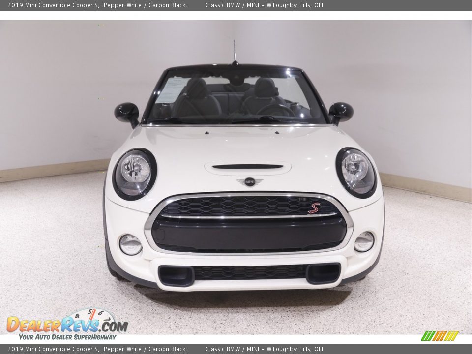 2019 Mini Convertible Cooper S Pepper White / Carbon Black Photo #3