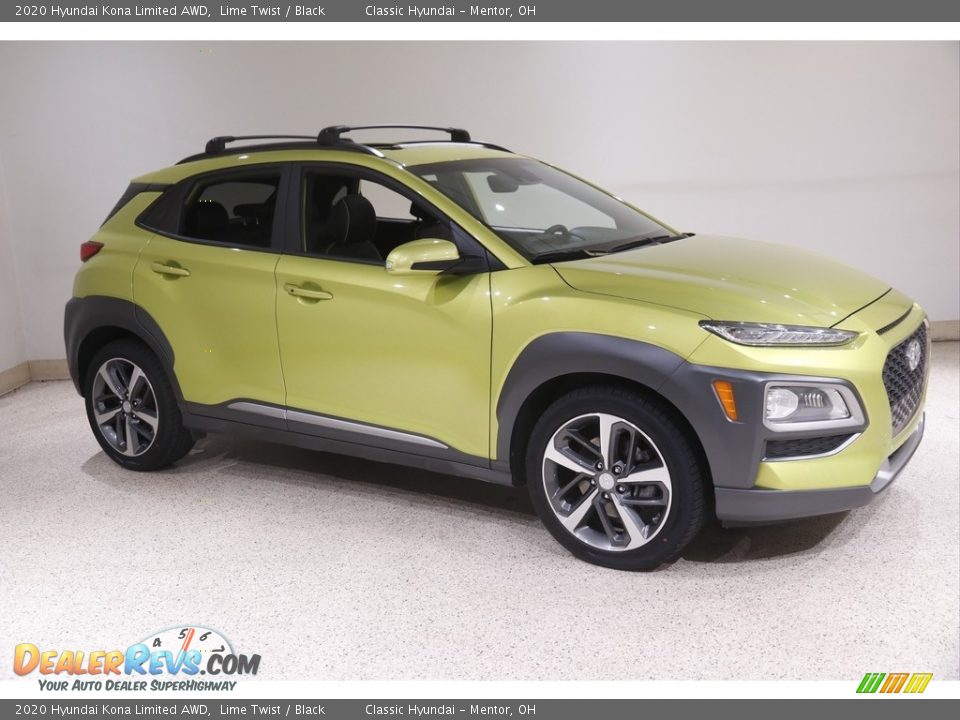 Lime Twist 2020 Hyundai Kona Limited AWD Photo #1