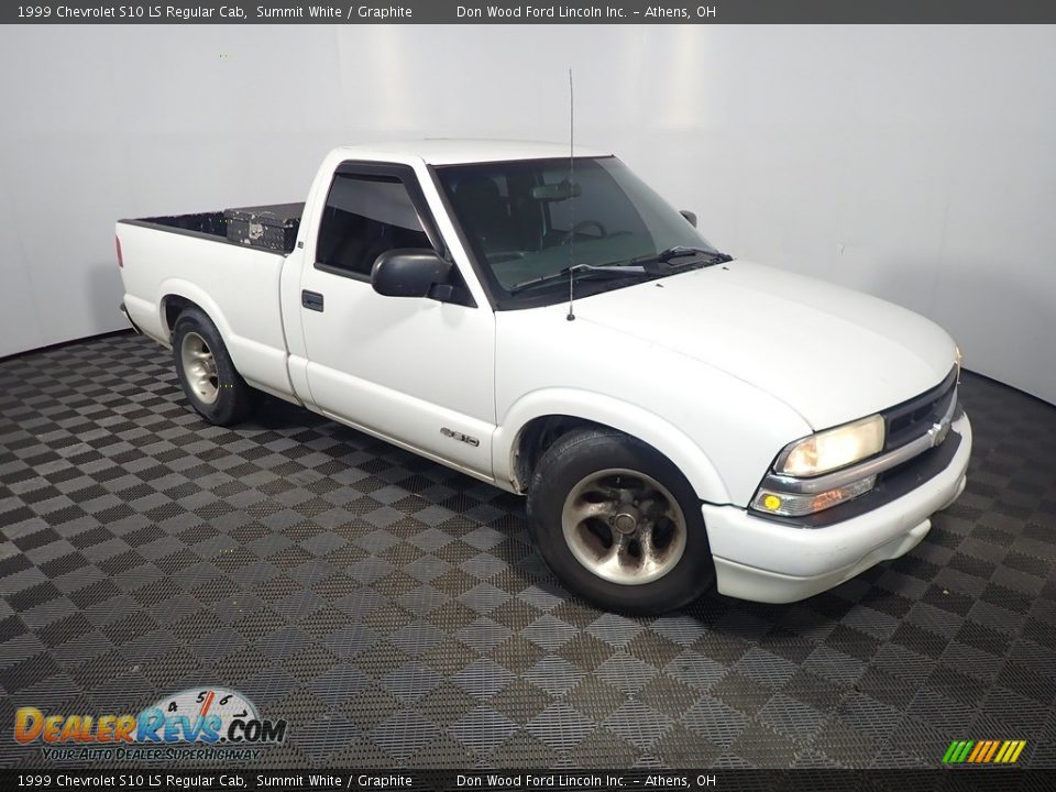 1999 Chevrolet S10 LS Regular Cab Summit White / Graphite Photo #2