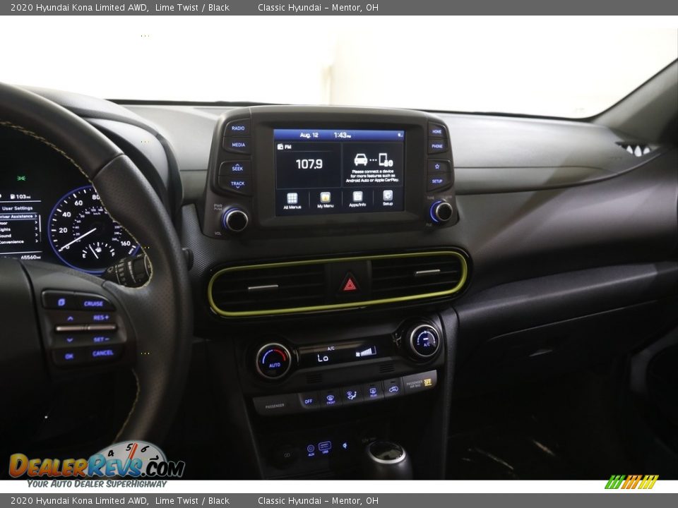 2020 Hyundai Kona Limited AWD Lime Twist / Black Photo #9