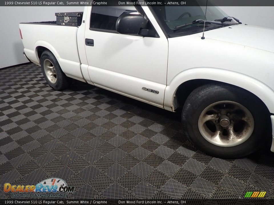 1999 Chevrolet S10 LS Regular Cab Summit White / Graphite Photo #3