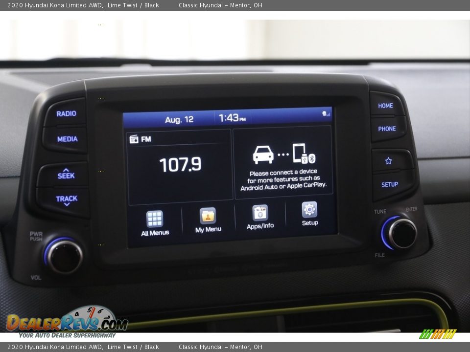 2020 Hyundai Kona Limited AWD Lime Twist / Black Photo #10