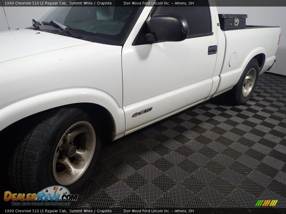 1999 Chevrolet S10 LS Regular Cab Summit White / Graphite Photo #7
