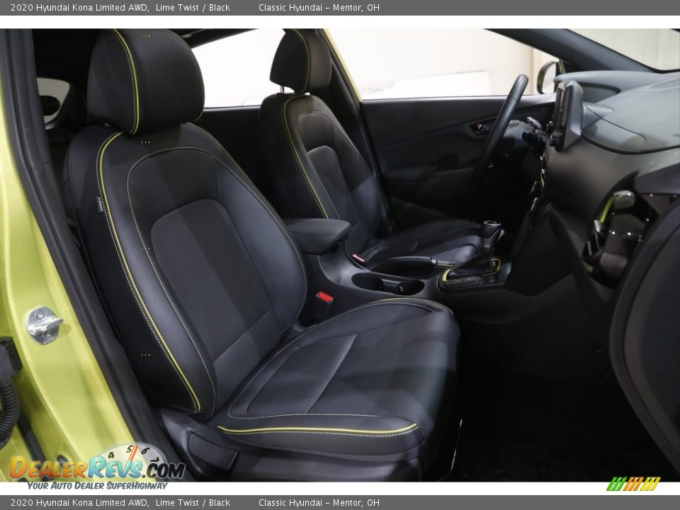 Black Interior - 2020 Hyundai Kona Limited AWD Photo #14