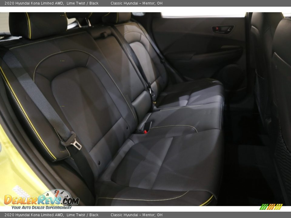 Rear Seat of 2020 Hyundai Kona Limited AWD Photo #15