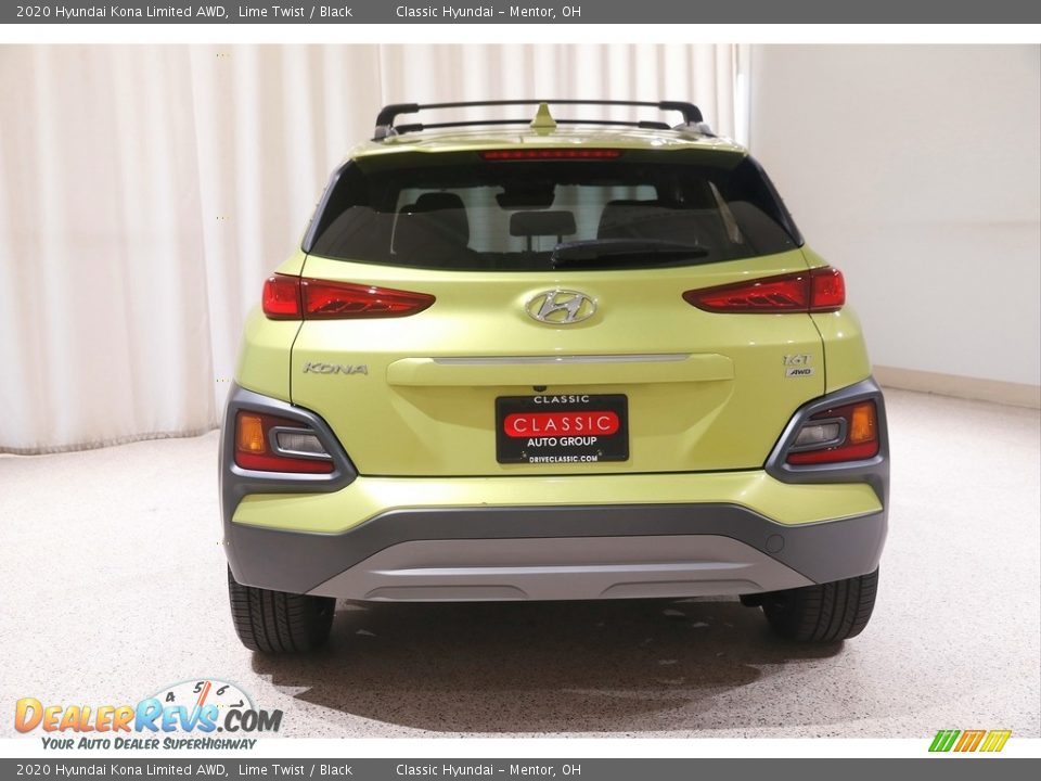 2020 Hyundai Kona Limited AWD Lime Twist / Black Photo #17