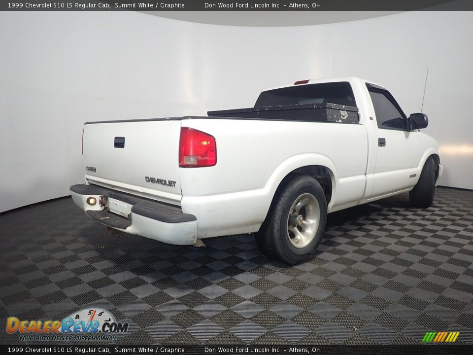 1999 Chevrolet S10 LS Regular Cab Summit White / Graphite Photo #12