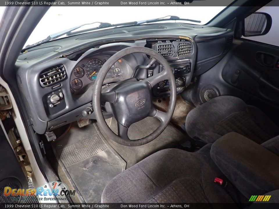 1999 Chevrolet S10 LS Regular Cab Summit White / Graphite Photo #17