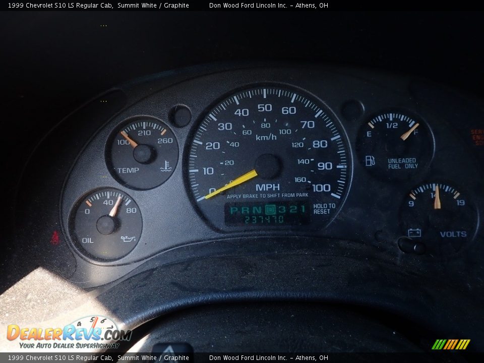 1999 Chevrolet S10 LS Regular Cab Summit White / Graphite Photo #20