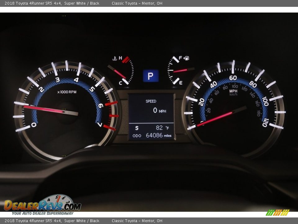 2018 Toyota 4Runner SR5 4x4 Super White / Black Photo #8