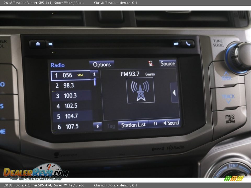 2018 Toyota 4Runner SR5 4x4 Super White / Black Photo #10