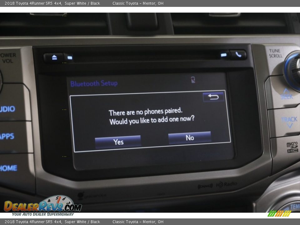 2018 Toyota 4Runner SR5 4x4 Super White / Black Photo #11