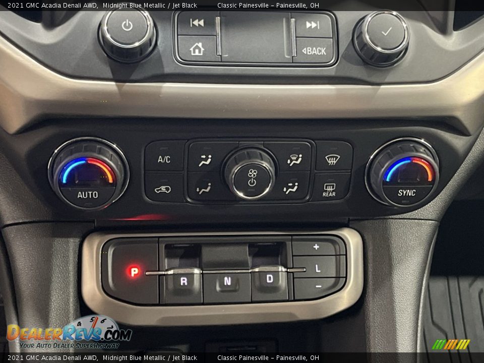 Controls of 2021 GMC Acadia Denali AWD Photo #10