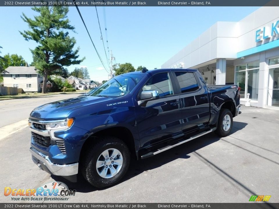 2022 Chevrolet Silverado 1500 LT Crew Cab 4x4 Northsky Blue Metallic / Jet Black Photo #1