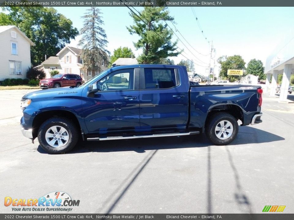 Northsky Blue Metallic 2022 Chevrolet Silverado 1500 LT Crew Cab 4x4 Photo #2