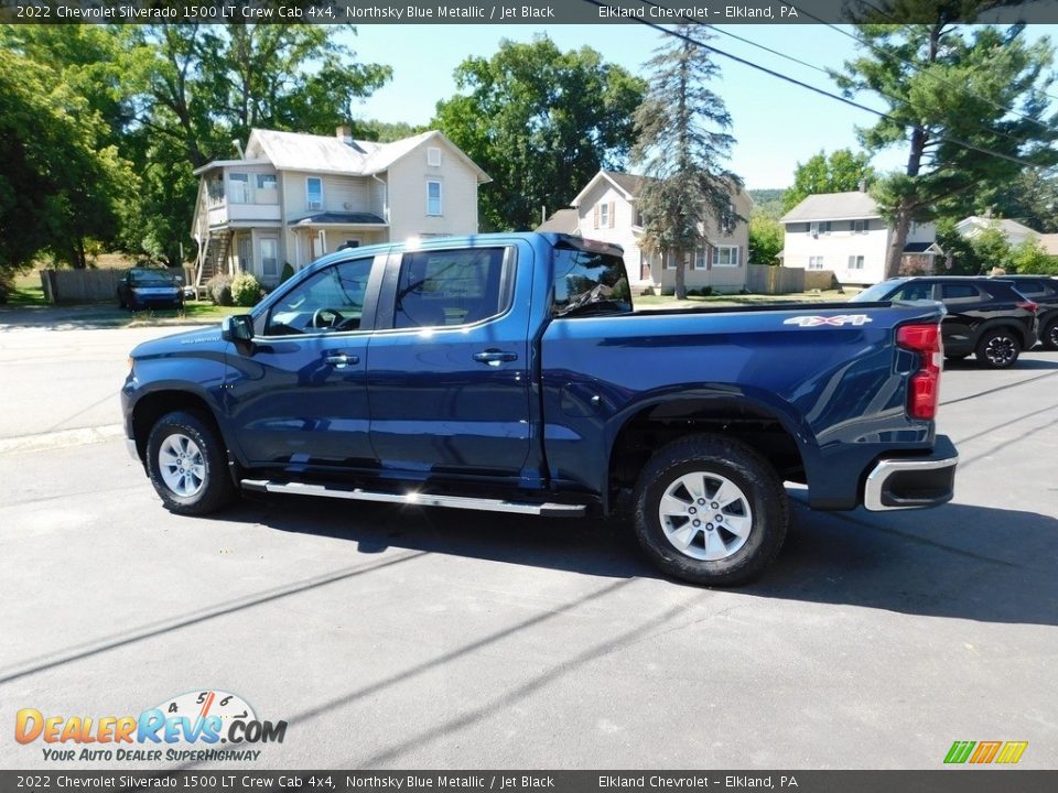 2022 Chevrolet Silverado 1500 LT Crew Cab 4x4 Northsky Blue Metallic / Jet Black Photo #3