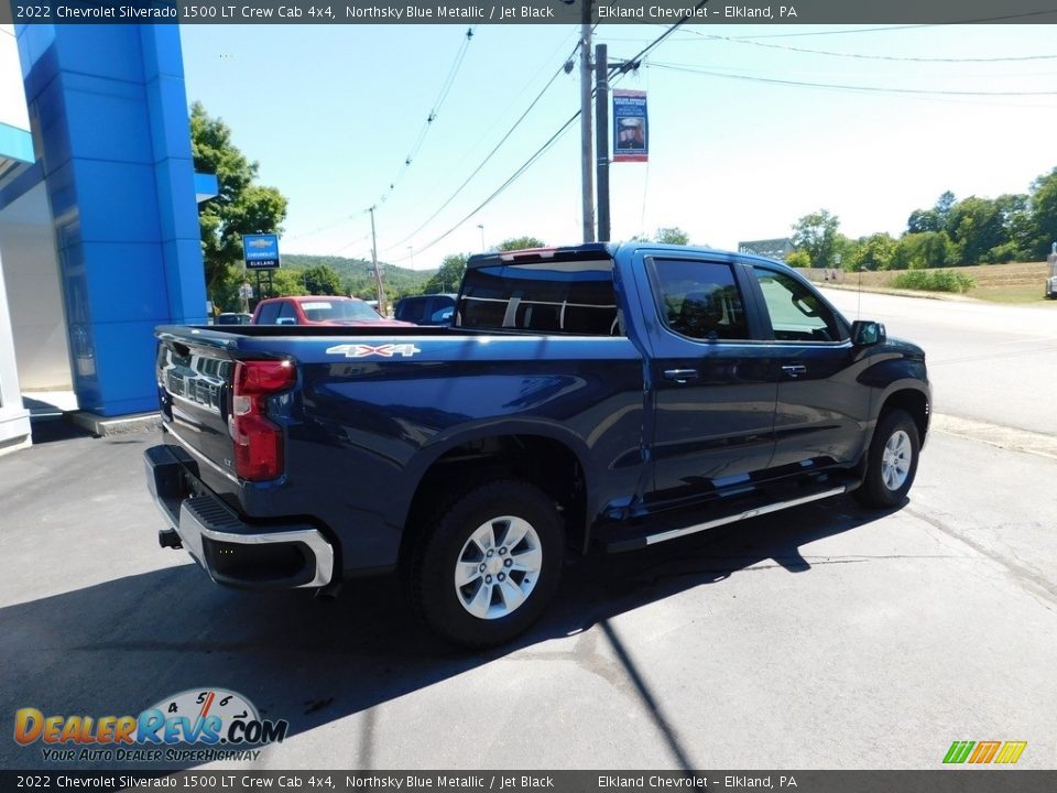 2022 Chevrolet Silverado 1500 LT Crew Cab 4x4 Northsky Blue Metallic / Jet Black Photo #5