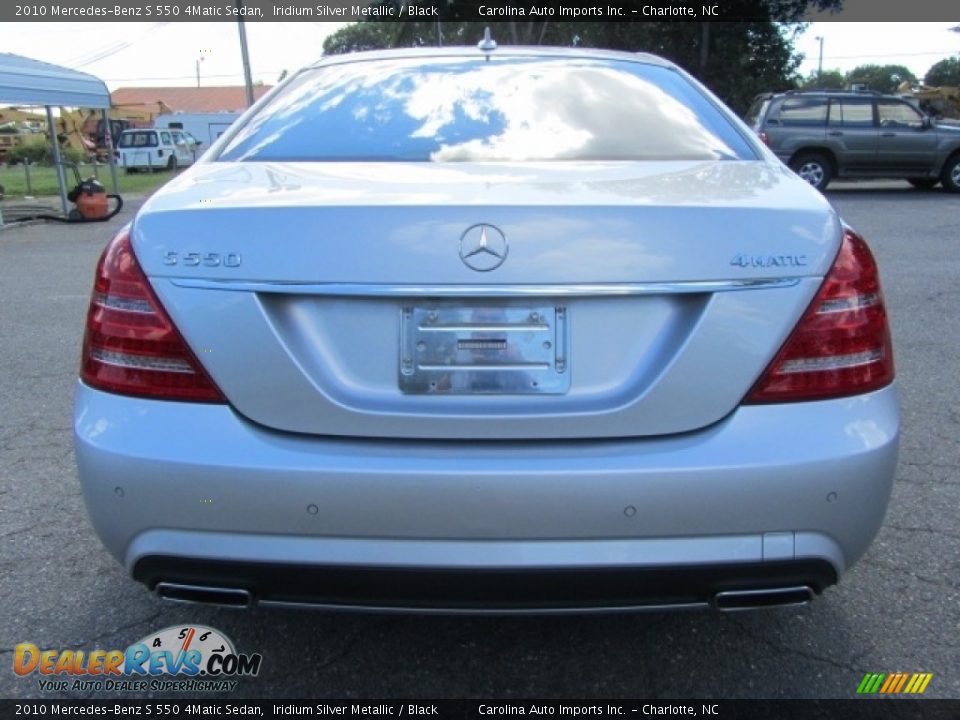 2010 Mercedes-Benz S 550 4Matic Sedan Iridium Silver Metallic / Black Photo #9