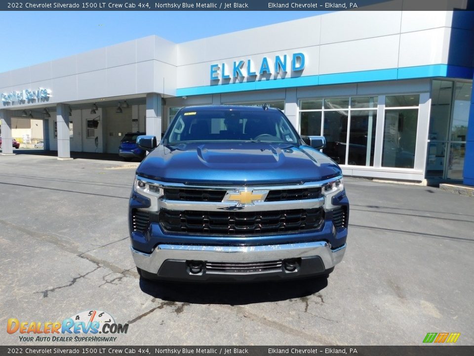 2022 Chevrolet Silverado 1500 LT Crew Cab 4x4 Northsky Blue Metallic / Jet Black Photo #8