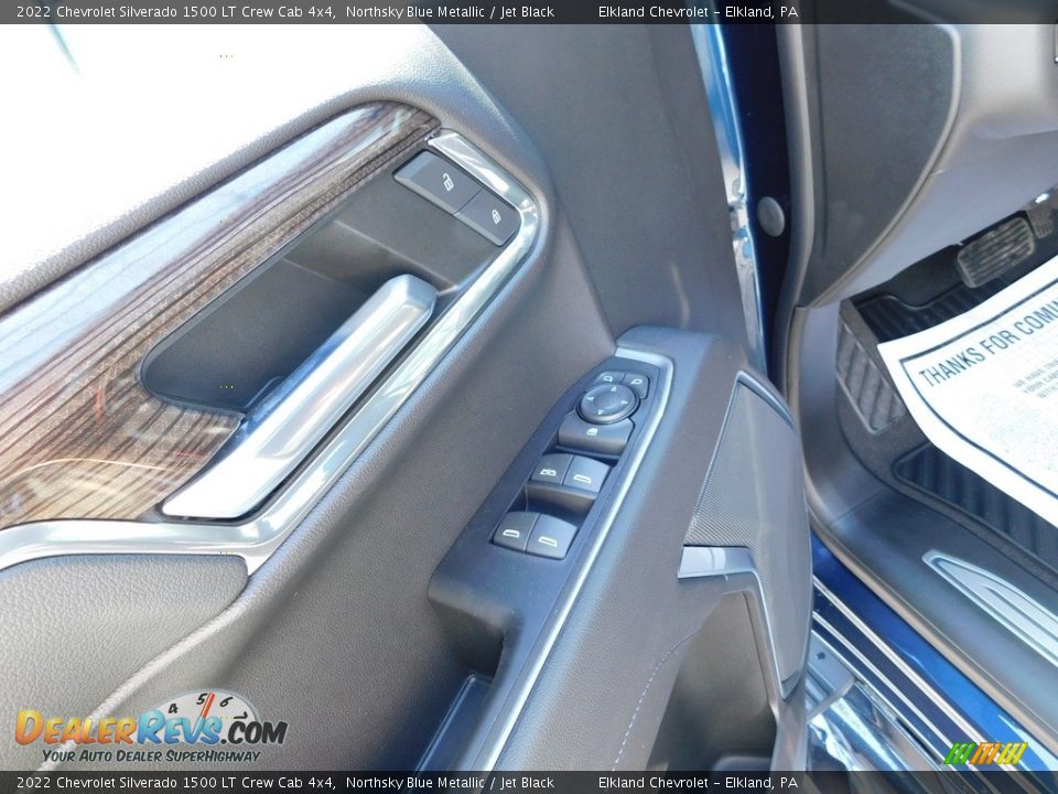 2022 Chevrolet Silverado 1500 LT Crew Cab 4x4 Northsky Blue Metallic / Jet Black Photo #17