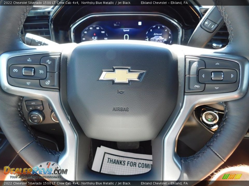 2022 Chevrolet Silverado 1500 LT Crew Cab 4x4 Steering Wheel Photo #24