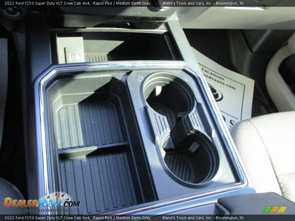 2022 Ford F250 Super Duty XLT Crew Cab 4x4 Rapid Red / Medium Earth Gray Photo #28